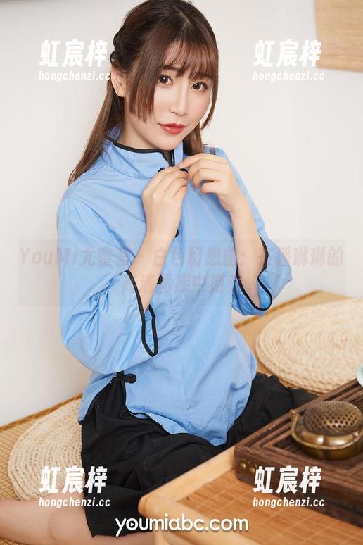 YouMi尤蜜荟 - 白色幻想曲：在潘琳琳的高清图库中游荡