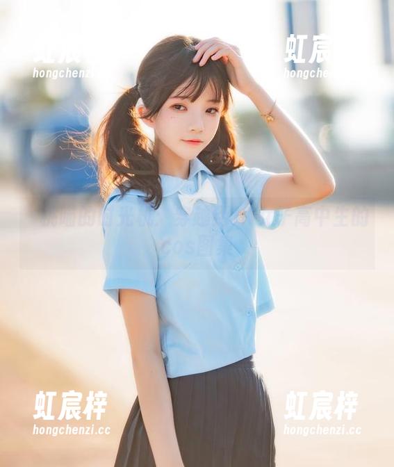 桜桃喵的时光机：穿越到JK女子高中生的cos图集