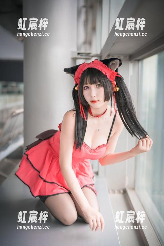 从未见过如此完美的雯粥粥：蕾姆婚纱cos套图，让人心动不已！